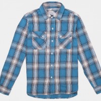 3Sixteen_Categories_Casual Button-Down Shirts_Images_Crosscut Flannel Teal 4.14.15