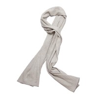 American Trench - Scarves - Cotton Panel Rib Scarf Winter White - 1.19.16