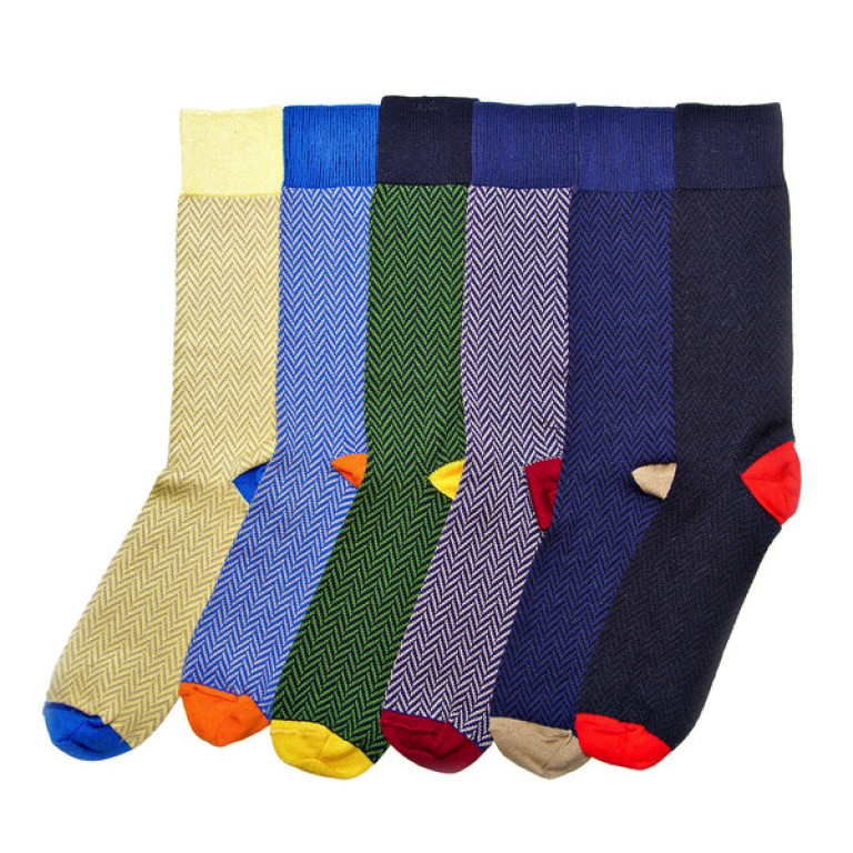 American Trench_Images_Pima Cotton Herringbone Socks - Assorted - 10.15.15