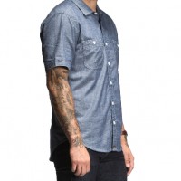 Bluer Denim_Categories_Casual Button-Down Shirts_Images_Chambray Short-Sleeve Work Shirt2 1.16.15