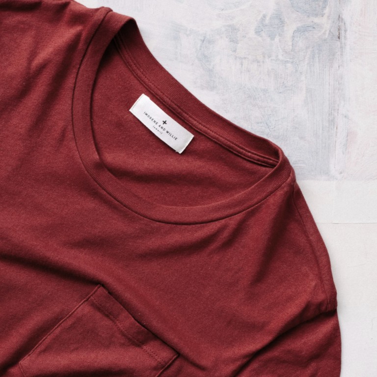 Imogene + Willie - T-Shirts - Crimson Knit Pocket Tee 4 1.22.16