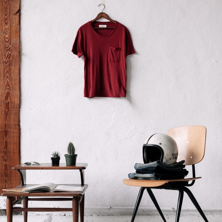 Imogene + Willie - T-Shirts - Crimson Knit Pocket Tee2 1.22.16