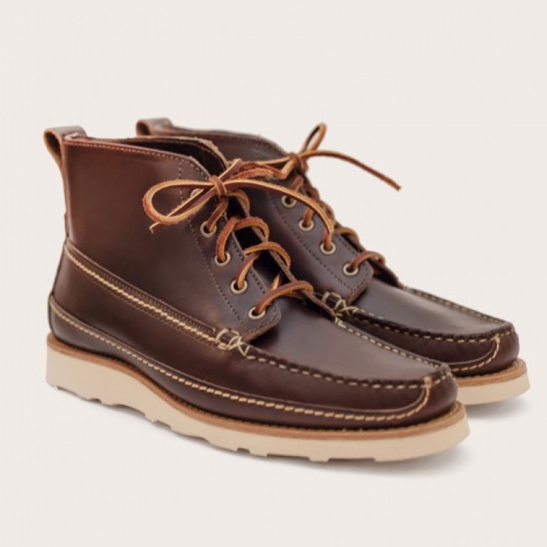 Oak Street Bootmakers - Boots - Brown Vibram Sole Camp Boot 1.26.16
