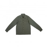 3sixteen - Casual Button-Down Shirts - Fatigue Overshirt Olive Herringbone Twill