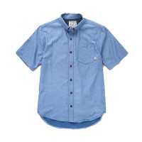 Almond Surfboards - Casual Button-Down Shirts - Low Tide SS Woven Indigo2
