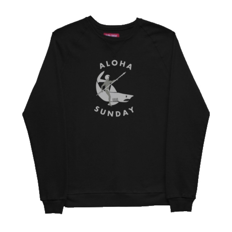 Aloha Sunday - Sweatshirts - Shark Rider Sweatshirt Black