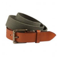 Bills Khakis_Categories_Belts and Suspenders_Images_Leather Tipped Canvas Belt Olive 4.26.15