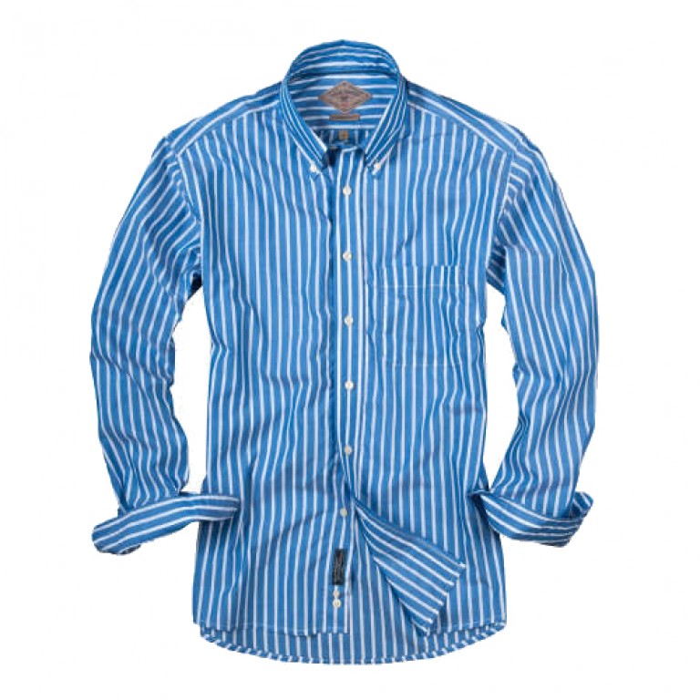 Bills Khakis_Categories_Casual Button-Down Shirts_Images_Bengal Stripes Navy 4.26.15