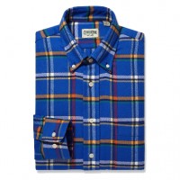Gitman Bros - Casual Button-Down Shirts - Button Down Blue Flannel Plaid