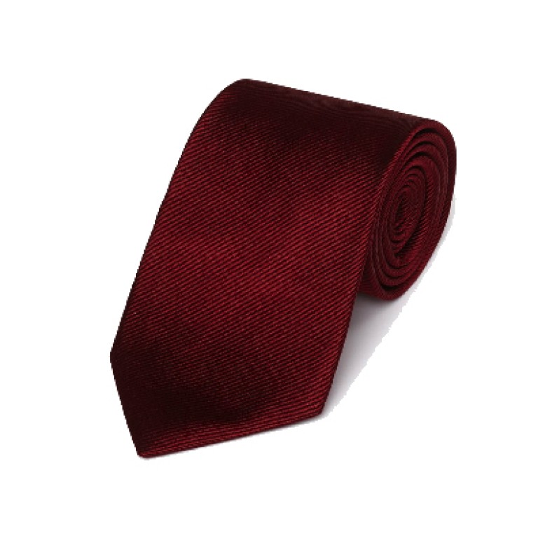 Gitman Bros - Ties and Pocket Squares - Woven Twill Tie Burgundy