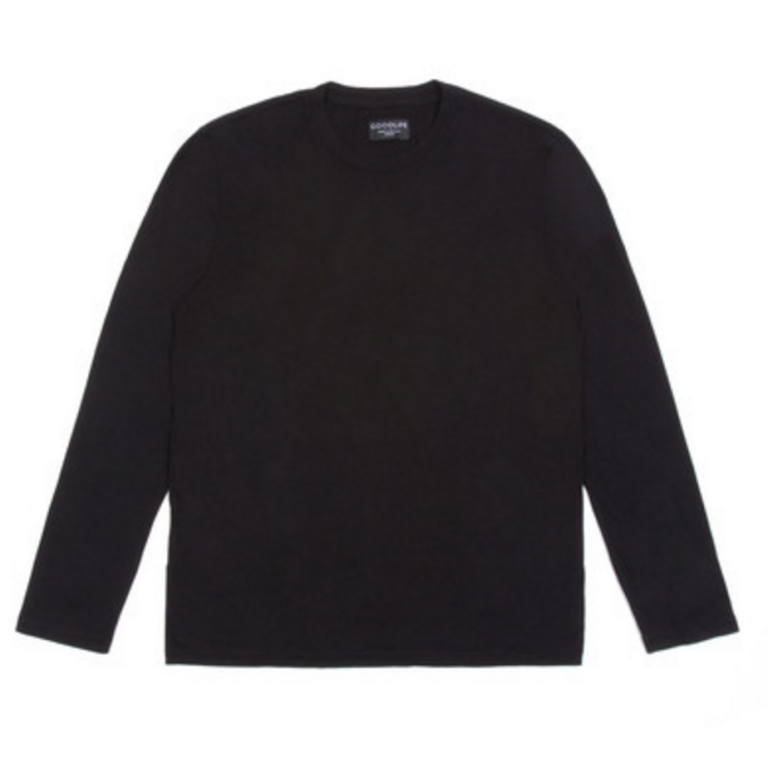 Goodlife - T-Shirts - Core Long Sleeve Crewneck T-Shirt Black
