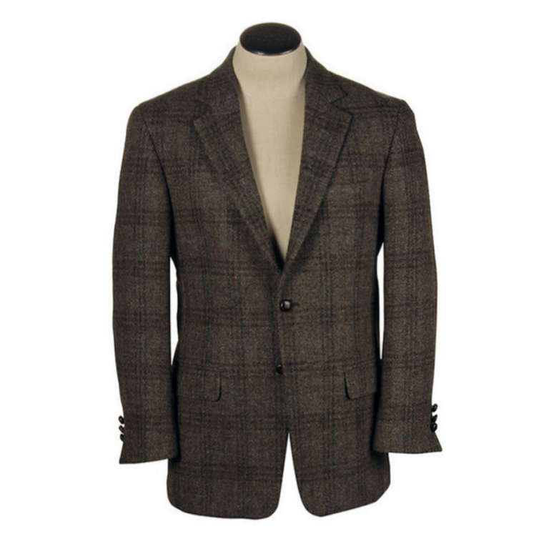 Hardwick - Suits and Sportcoats - Harris Tweed Grey Plaid Sport Coat