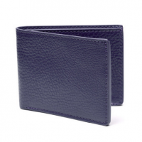 Lotuff - Bags and Wallets -Two-Pocket Leather Bifold Wallet Indigo
