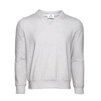 Mizzen+Main - Sweaters - Fairbanks Grey Herringbone Sweater