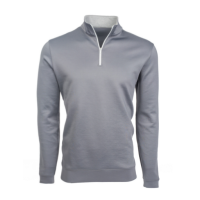 Mizzen+Main - Sweaters - Sequoia Gray Quarter Zip