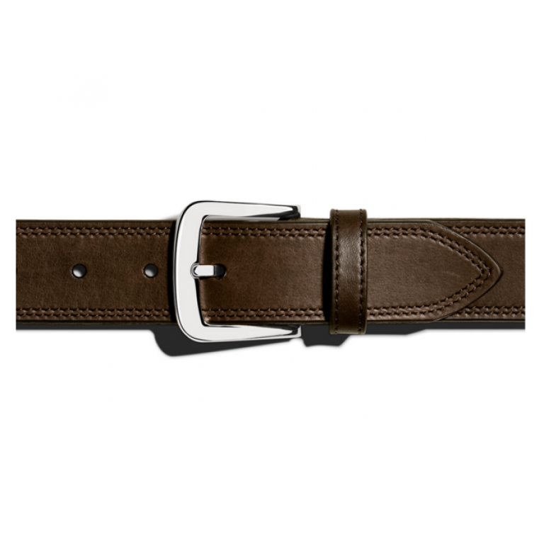 Shinola - Suspenders and Belts - Double Stitch Belt Brown