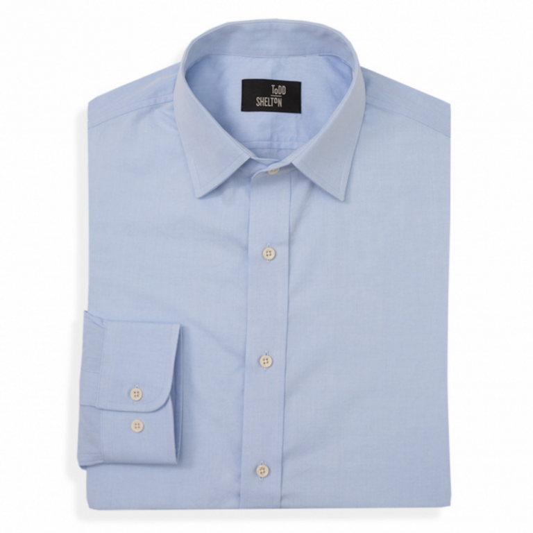 Todd Shelton - Dress Shirts - Poplin Shirt Blue