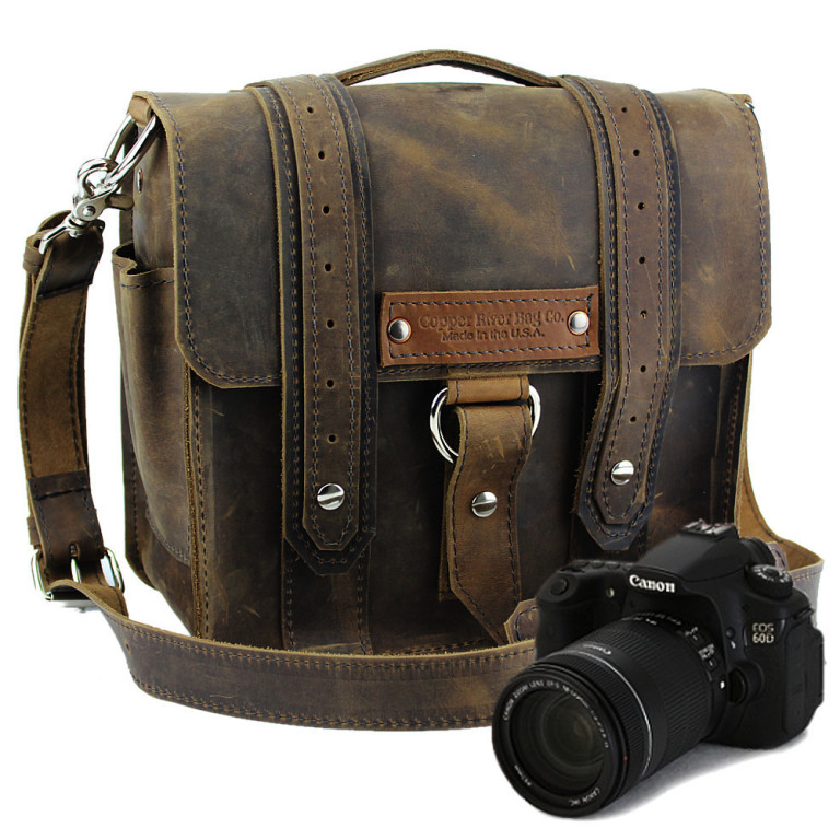 Copper River Bags - Wallets and Bags - Distressed Tan Napa Safari Camera Bag