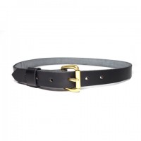 red clouds collective classic black slim leather belt