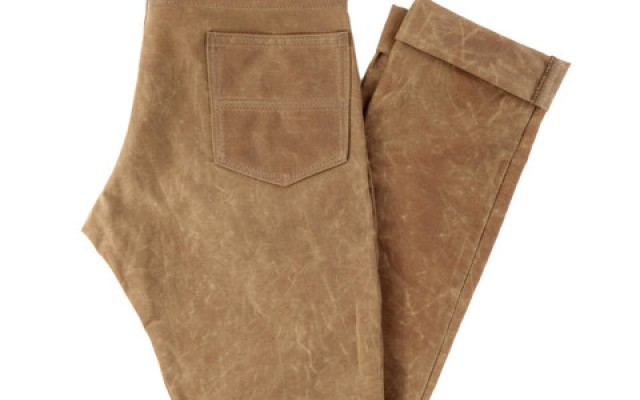 red clouds collective gn 04 brushed brown waxed canvas pants