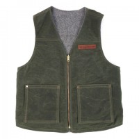 red clouds collective olive reversible vest