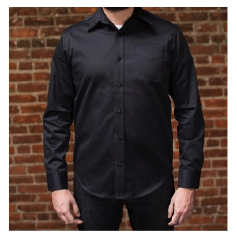 tellason w10 long sleeve single pocket denim shirt