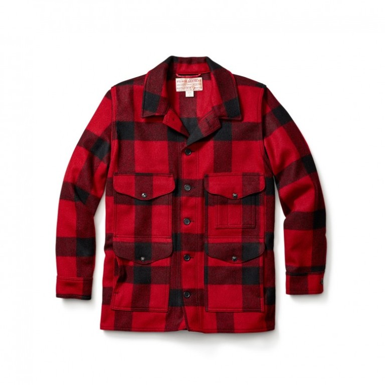 Filson - Coats & Jackets - Mackinaw Cruiser Red-Black Seattle Fit