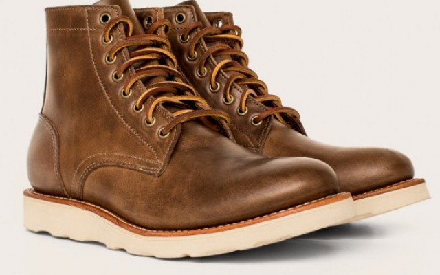 Oak Street Bootmakers - Boots - Natural Vibram Sole Trench Boot 1.26.16