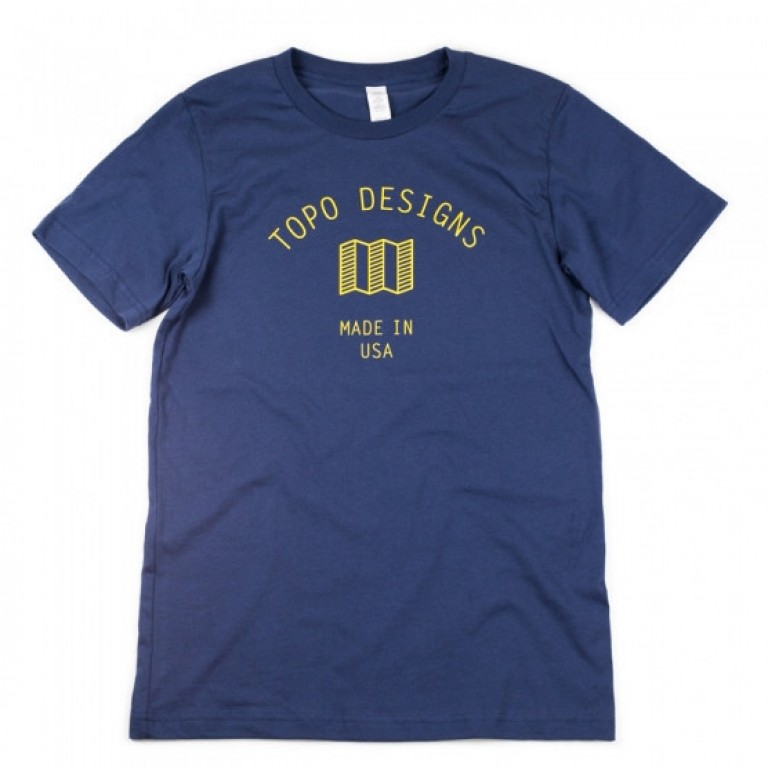 Topo Designs - T-Shirts - Mini Map Tee - Blue - 5.18.15