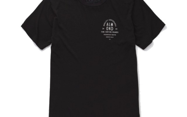 Almond Surfboards - T-Shirts - Info Stack T-Shirt Charcoal