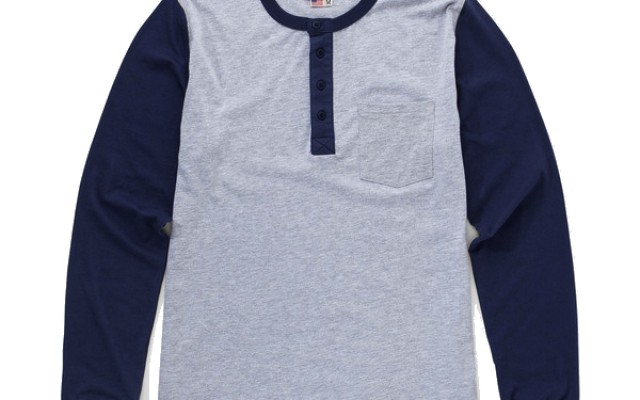 Almond Surfboards - T-Shirts - Long Sleeve Slingshot Henley Heather