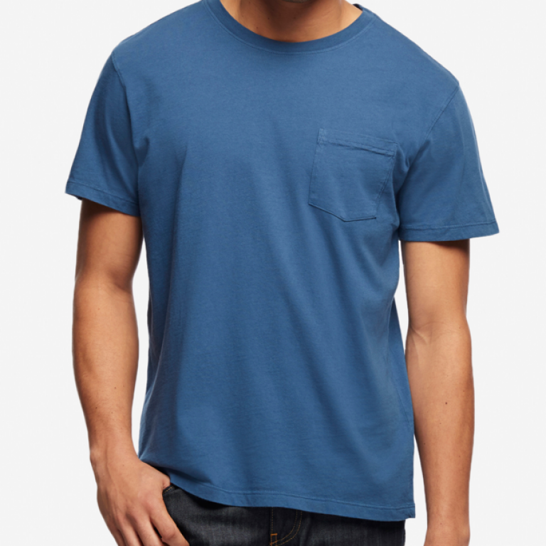 American Giant - T-Shirts - Essential Pocket T Dusk Blue