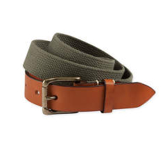 Bills Khakis_Categories_Belts and Suspenders_Images_Leather Tipped Canvas Belt Olive 4.26.15
