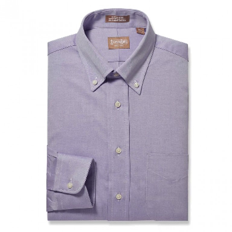 Gitman Bros - Dress Shirts - Button Down Pinpoint Lavender