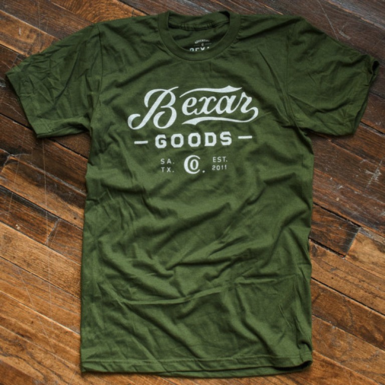 signature bexar goods co t shirt