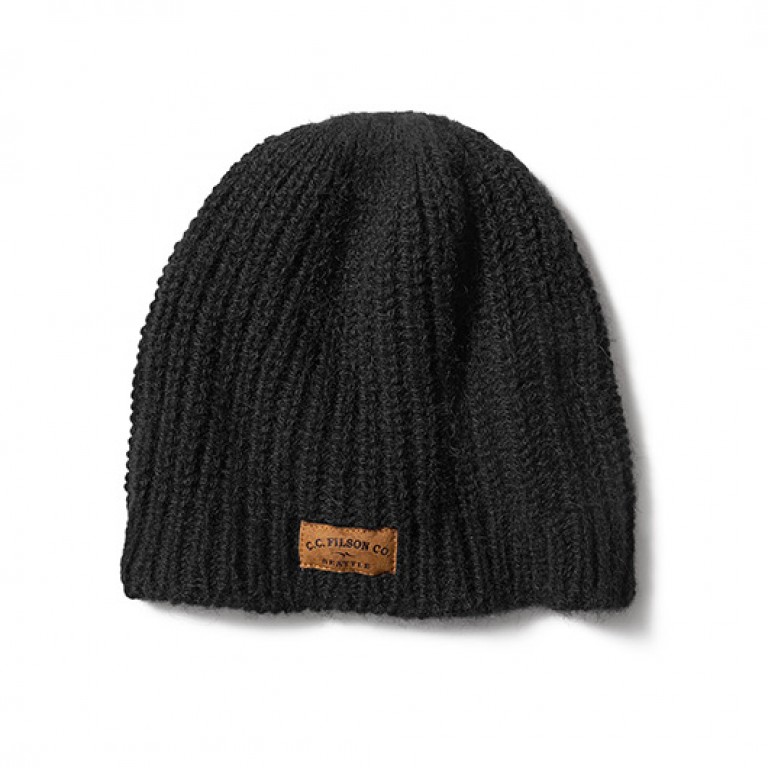 filson black bison knit hat