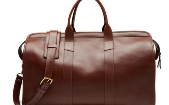 Lotuff - Bags and Wallets -Leather Duffle Travel Bag Chestnut