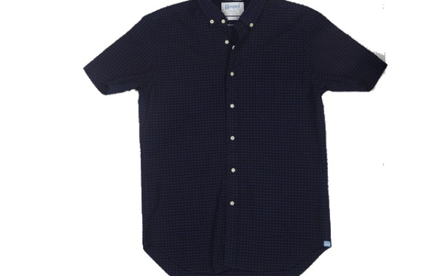 Haspel - Casual Button-Down Shirts - Rampart Navy Check