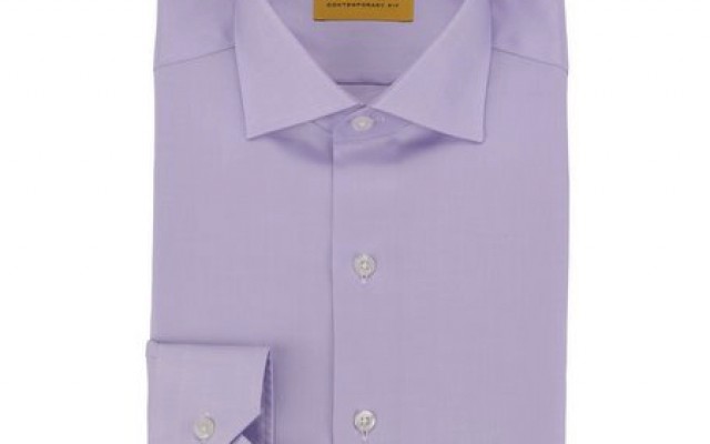 Hickey Freeman - Dress Shirts - Lilac Solid Dress Shirt
