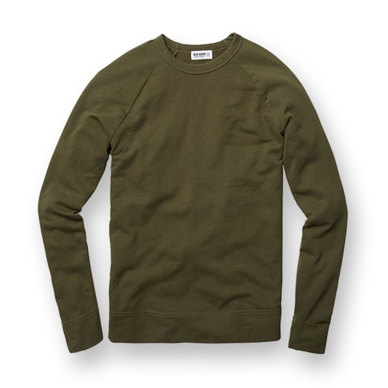 Buck Mason - Sweatshirts - Raglan Sweatshirt Olive