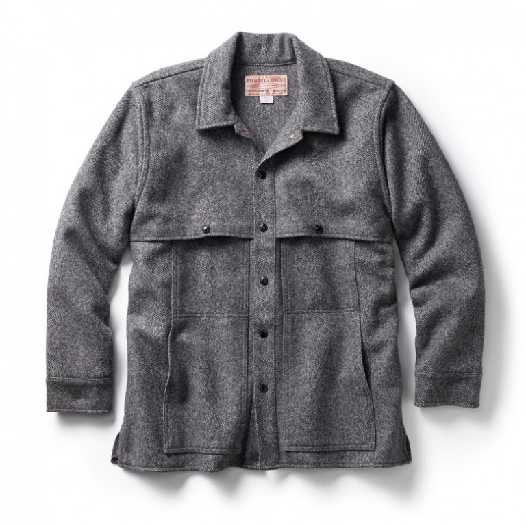 Filson - Coats & Jackets - Wool Cape Coat Gray